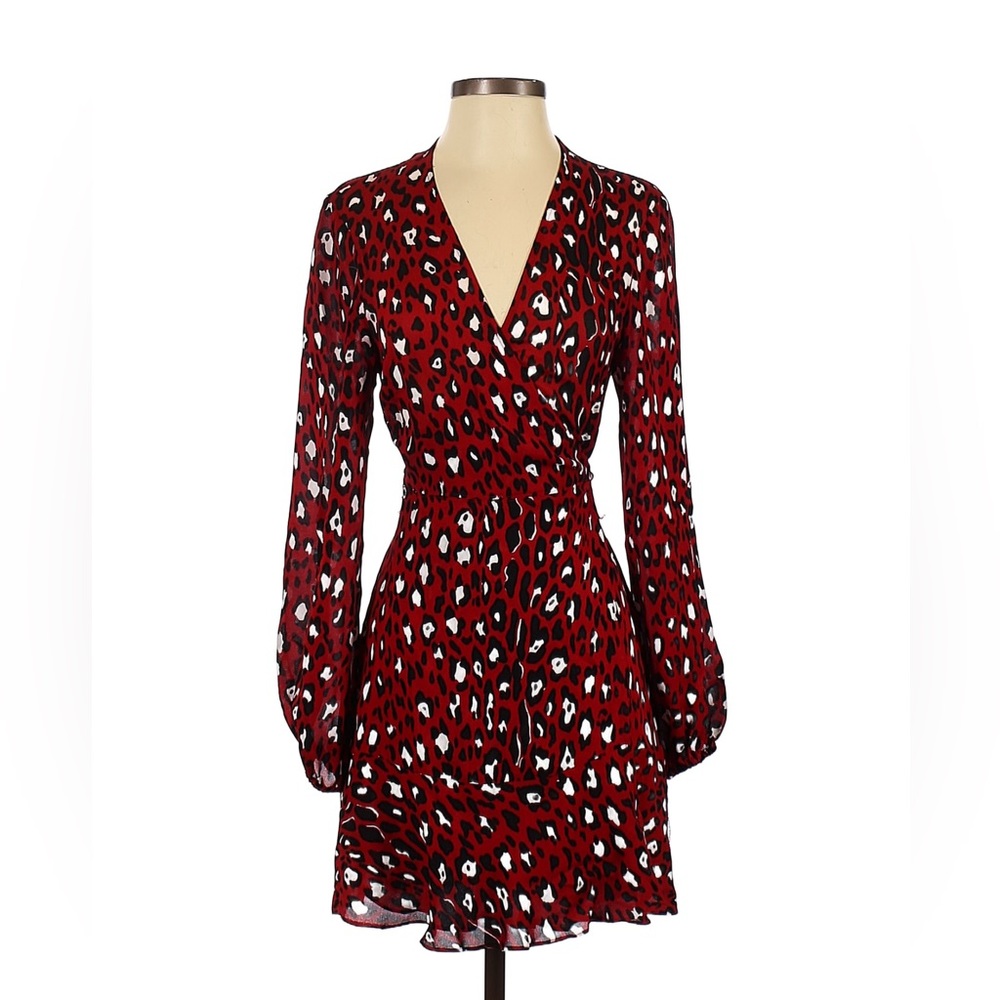 A.L.C. Mini Leopard Wrap Dress